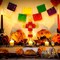 12 x 16 Inch Dia De Los Muertos Decorations (Orange and Yellow)